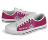 Flag Skull Canvas Shoes Fight Like A Girl Pink