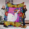 Autism Elephant You Are My Sunshine Fleece Blanket