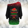 Nurse Santa's Favorite Nurse Off Shoulder Shirt & Leggings Set TTM