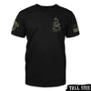 Men American Patriot Shirt Black Gadsden Snake - Tall Size