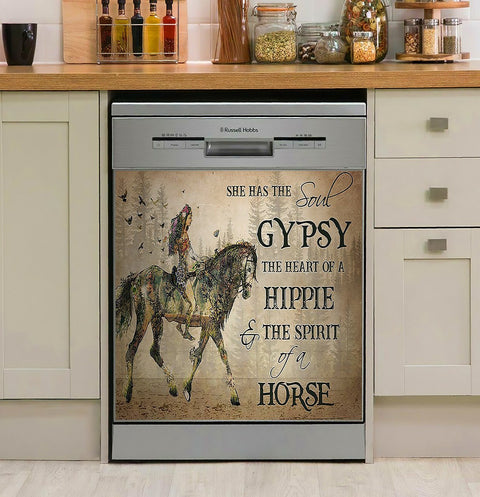 Horse She Has The Soul Of A Gyspy Decor Kitchen Dishwasher Cover