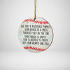 Baseball Family Ornament Baseball Christmas Tree Ornament Christmas Gifts Hanging Home Decor