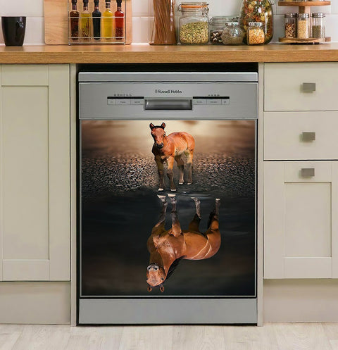 Horse Decor Kitchen Dishwasher Cover