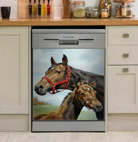 Horse Love Decor Kitchen Dishwasher Cover