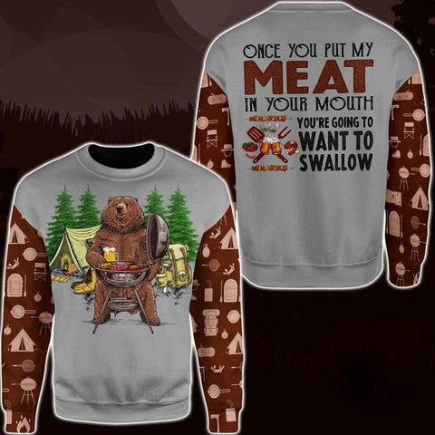 Camping Once You Put My Meat Hoodie, Zip Hoodie, Sweater, Tee