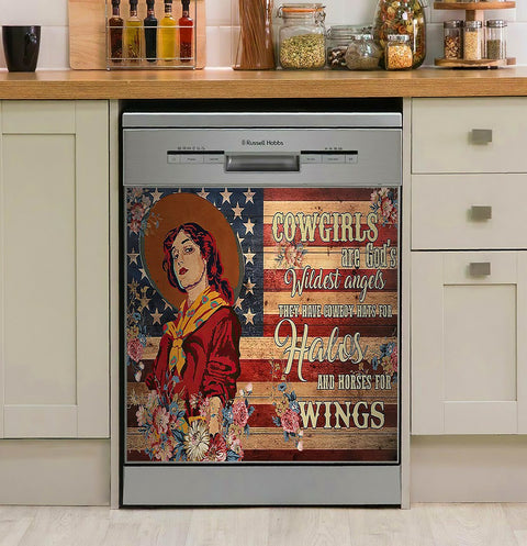 Horse Cowgirl God Widest Angel Decor Kitchen Dishwasher Cover