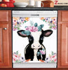Cow with flowers dishwasher cover TTM