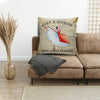 Just a Woman Who Loves Reading Pillow Cushion for Living Room Home Decor Book Lovers Gifts HN