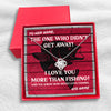 To My Wife I Love You More Than Fishing Customized Necklace Special Gifts For Wife QA