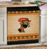 Black African Dishwasher Cover
