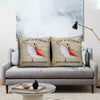 Just a Woman Who Loves Reading Pillow Cushion for Living Room Home Decor Book Lovers Gifts HN