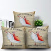 Just a Woman Who Loves Reading Pillow Cushion for Living Room Home Decor Book Lovers Gifts HN