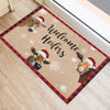 Welcome Heifers Doormat Farm Animal Lovers Cow Christmas Home Decor Christmas Gift HN