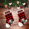 Cow Christmas Stocking Red Plaid Pattern Custom Stocking Christmas Gift For Cow Lovers HN
