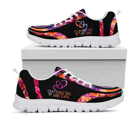 It's A Beautiful Day To Save Lives Nurse Shoes Nurse Sneakers Gift for Nurse HN