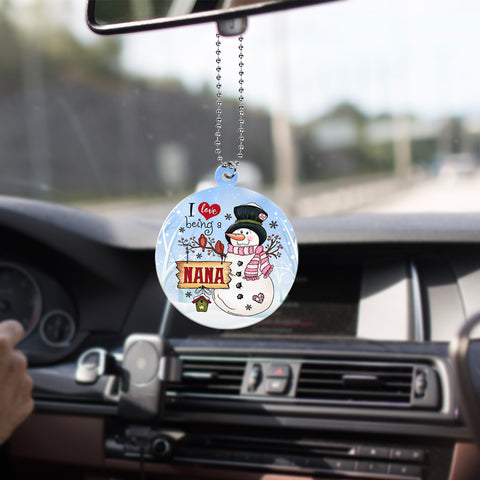 I Love being a Nana Ornament Christmas Tree Decor Christmas Gift for Grandma HN