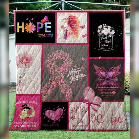 Faith Hope Love Quilt Blanket
