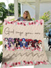 Mexican Skull Girls Fleece, Quilt Blanket