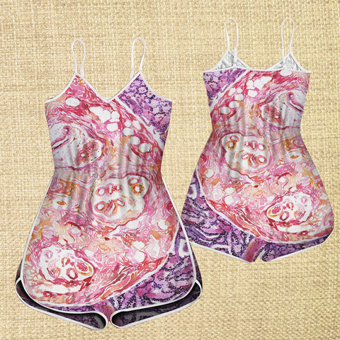 Breast Histology Watercolor Cancer Awareness Rompers HN