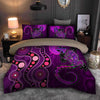 Oceania Bedding Set Aboriginal Australia Indigenous Purple The Lizard and The Sun Bedding Set