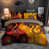 Oceania Bedding Set Aboriginal Australia Indigenous Lizards and the Sun Bedding Set