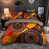 Oceania Bedding Set Aboriginal Kangaroo Australia Indigenous Painting Art Bedding Set