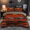Oceania Bedding Set Aboriginal Bedding Set, Australia Kangaroo running Lizard Art Bedding Set