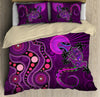 Oceania Bedding Set Aboriginal Australia Indigenous Purple The Lizard and The Sun Bedding Set