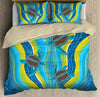Oceania Bedding Set Aboriginal Bedding Set, Australia Indigenous Blue Turtles Painting Art Bedding Set