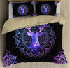 Halloween Bedspread Mandala Deer 3D Bedding Set LAM