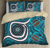 Oceania Bedding Set Aboriginal Turtles Australia Indigenous Painting Art Bedding Set