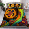 Oceania Bedding Set Aboriginal Bedding Set, Australia Turtles Painting Art Bedding Set