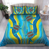 Oceania Bedding Set Aboriginal Bedding Set, Australia Indigenous Blue Turtles Painting Art Bedding Set