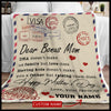 Bonus Mom Bonus Dad Fleece Blanket TXX