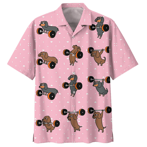 LOVELY DACHSHUND HAWAIIAN SHIRT 6