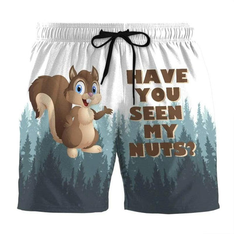 GEARHUMAN 3D HAVE YOU SEEN MY NUTS CUSTOM BEACH SHORTS