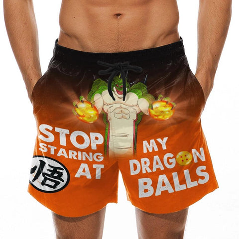 Stop Staring At My Dragon Balls  Custom Swim Trunks