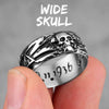 Stainless Steel Men Rings Domineering Skull Devil Punk Gothic HipHop Simple for Biker Male Boy Jewelry Creativity Gift Wholesale