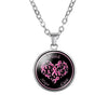New Pink Ribbon Hope necklaces For Women Breast Cancer Awareness Pendant chains Fashion Medical Jewelry Gift