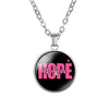 New Pink Ribbon Hope necklaces For Women Breast Cancer Awareness Pendant chains Fashion Medical Jewelry Gift