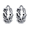 Round Earrings Stainless Steel Skull Earrings