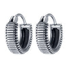 Round Earrings Stainless Steel Skull Earrings