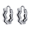 Round Earrings Stainless Steel Skull Earrings