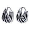 Round Earrings Stainless Steel Skull Earrings