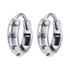 Round Earrings Stainless Steel Skull Earrings