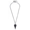 Novelty Stereo Crow Head Skull Pendant Necklace