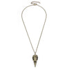 Novelty Stereo Crow Head Skull Pendant Necklace