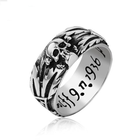 Skull Men Ring Gothic Demon Head