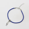 Set 50pcs Hope Breast Cancer Awareness Ribbon Charm Pendant Leather Rope Charm Bracelet Fit for European Bracelet Handmade Craft DIY