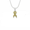 Skyrim Shining Colorful Crystal Ribbon Awareness Pendant Necklaces Breast Cancer Charm Jewelry Necklace Women/Girl Best Gift